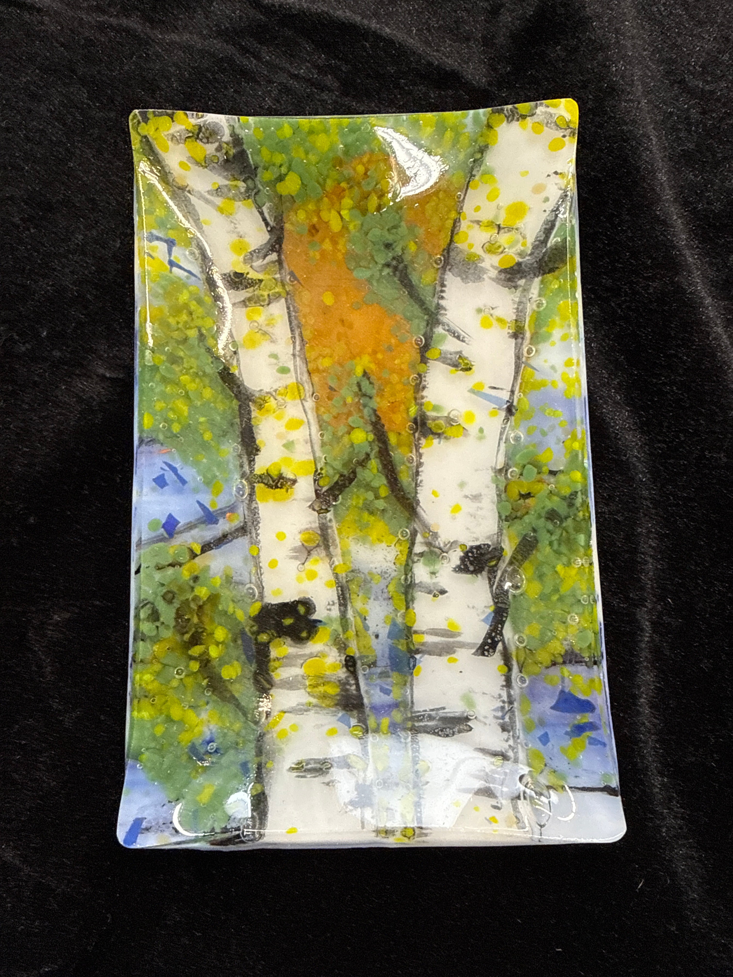#271 rectangle birch glass plate