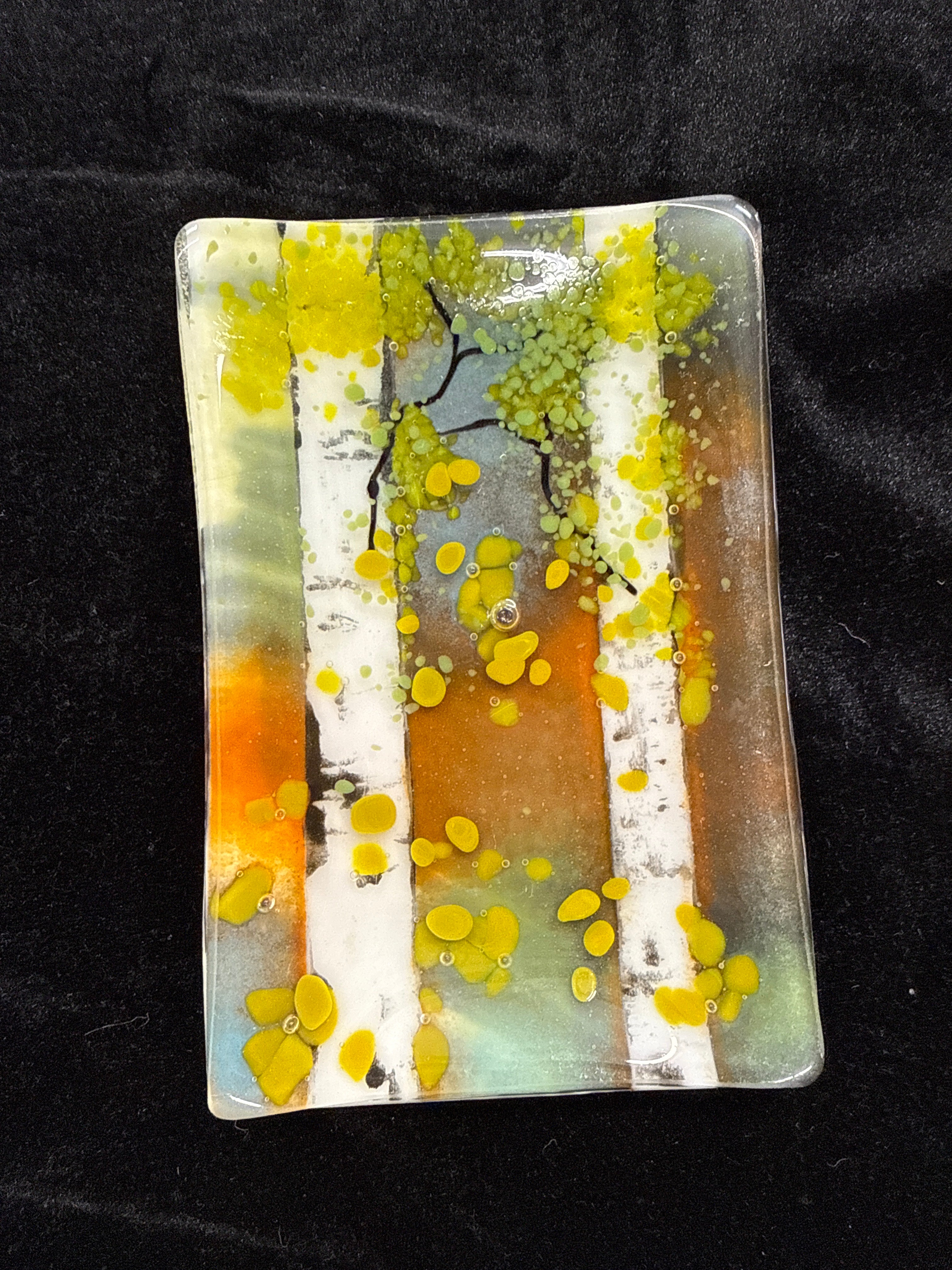 #270 rectangle birch glass plate