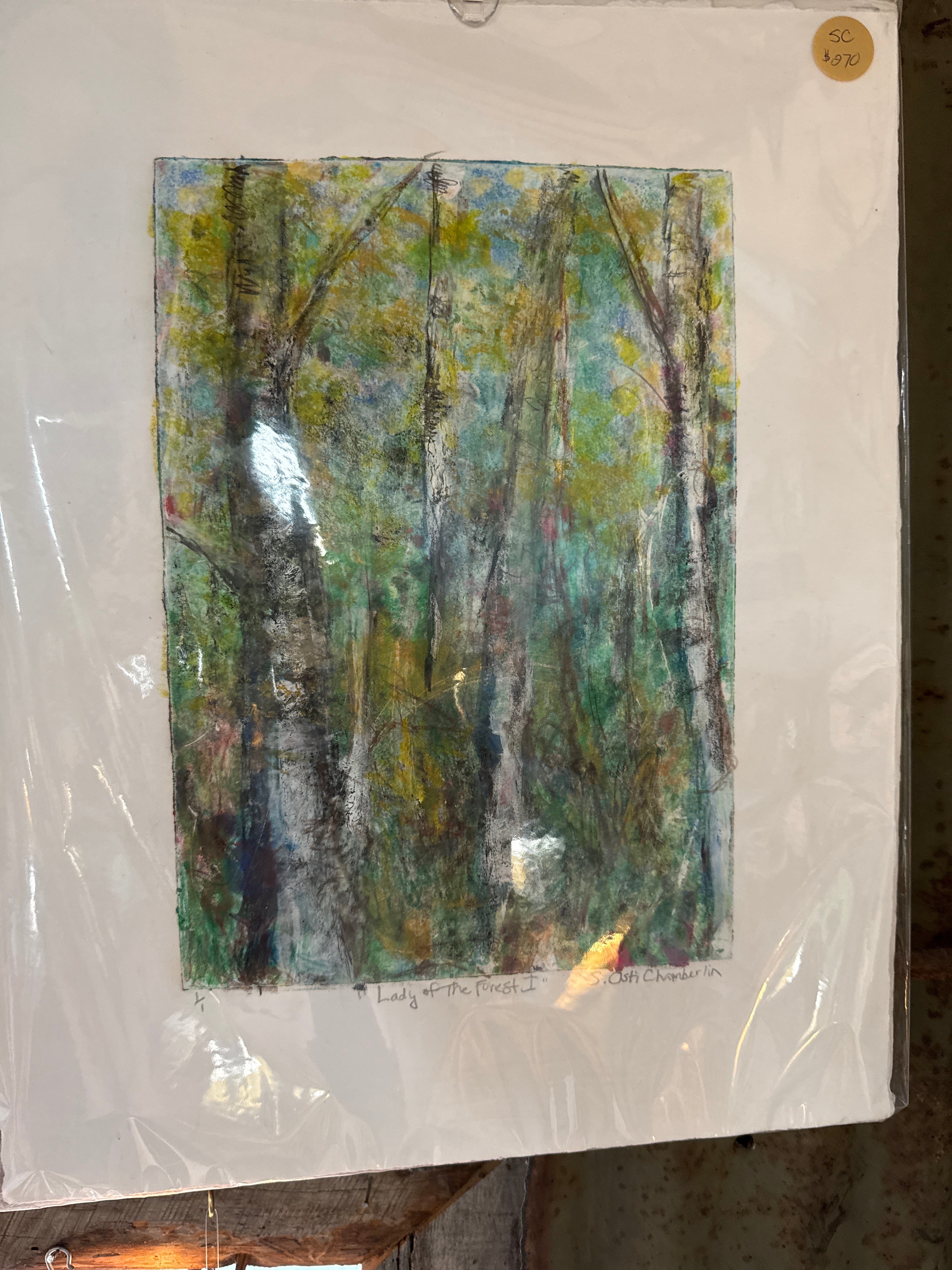 Original Abstract Painting: Lady of the forest I