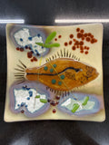 #315 Halibut glass dish