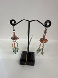 #279 Small Octopus with Fluorite Earrings