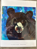 Black bear print 8x8