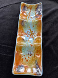 #93 3 Tiered Pine Bough Glass Plate