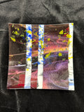 #220 birch trees glass plate
