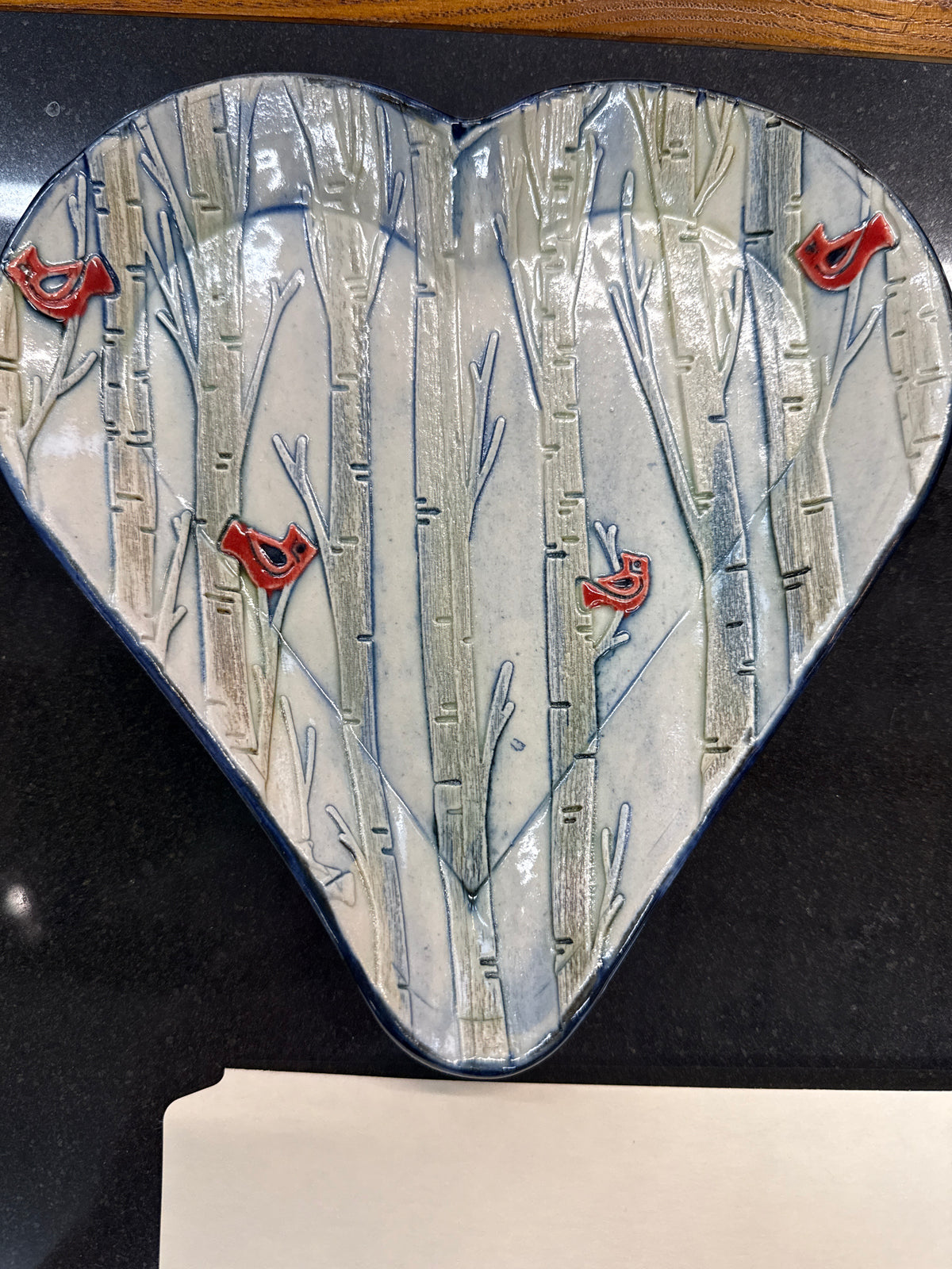 Heart plates w sea star