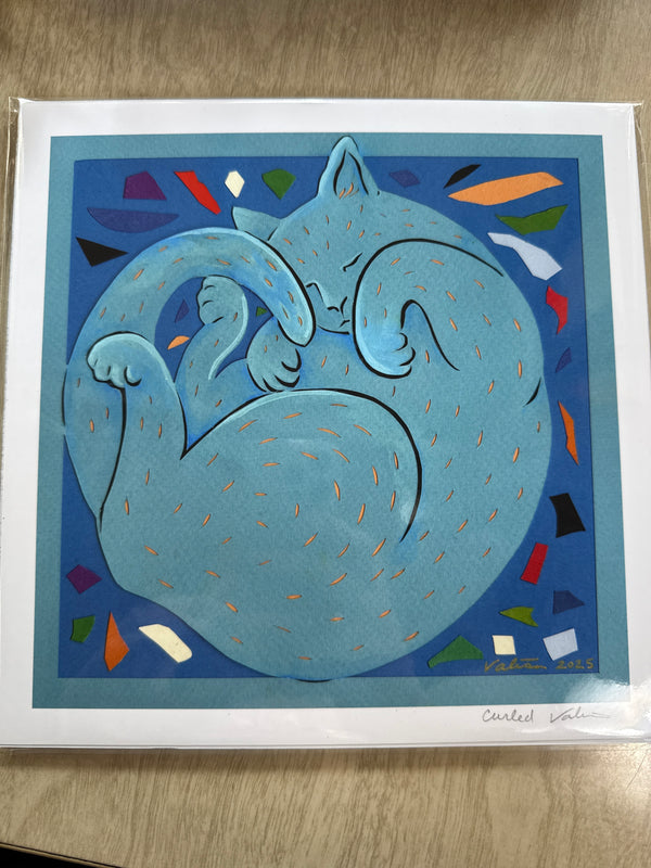 Curled 9x9 Print