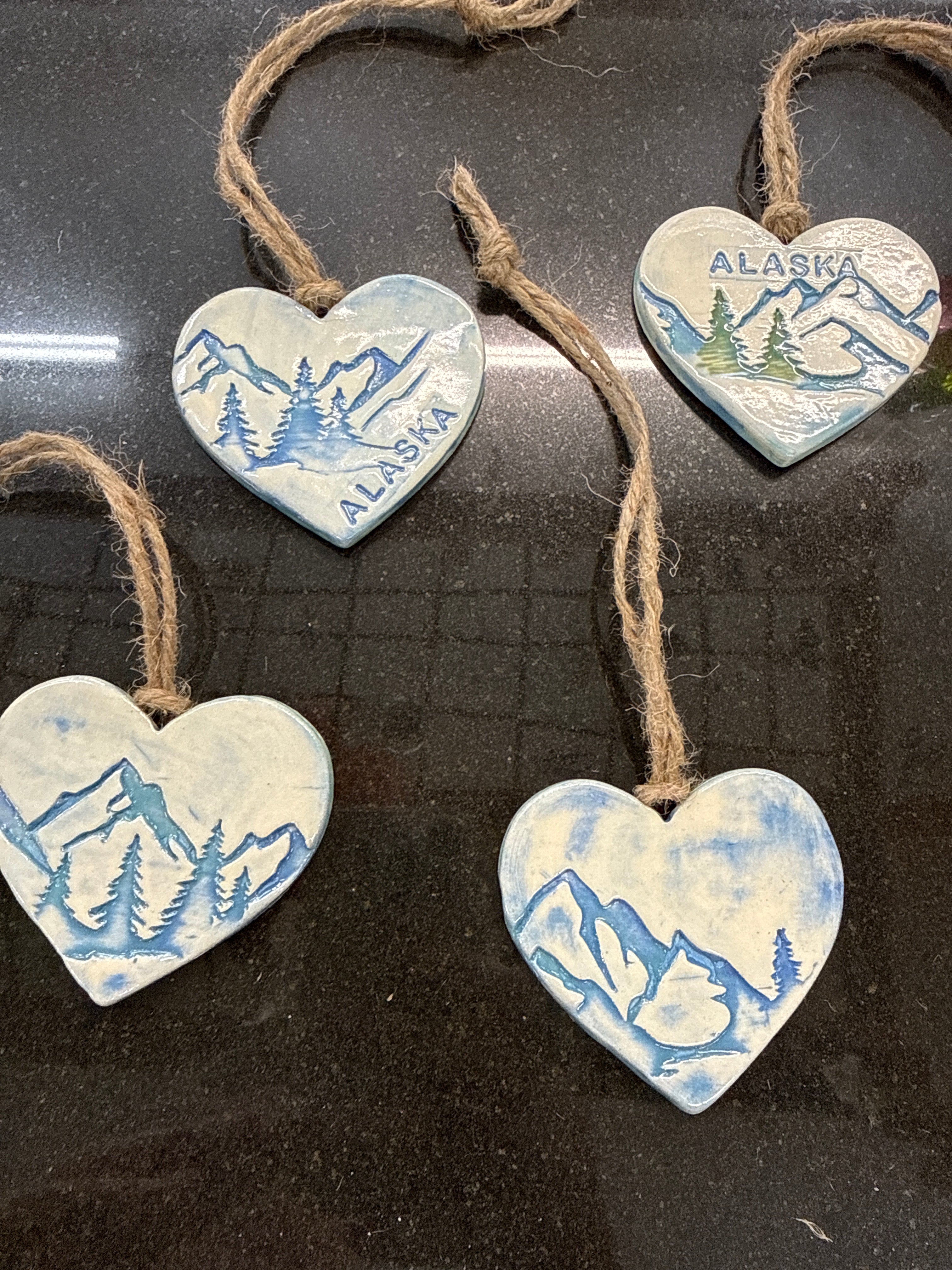 Pottery Ornament Hearts (Copy)