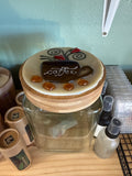 #332 glass jar with Coffee Lid