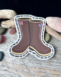stickers: 907 Tuff North Boot with cities
