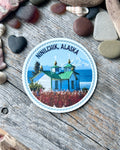 Sticker: 907 North Ninilchik Alaska Circle