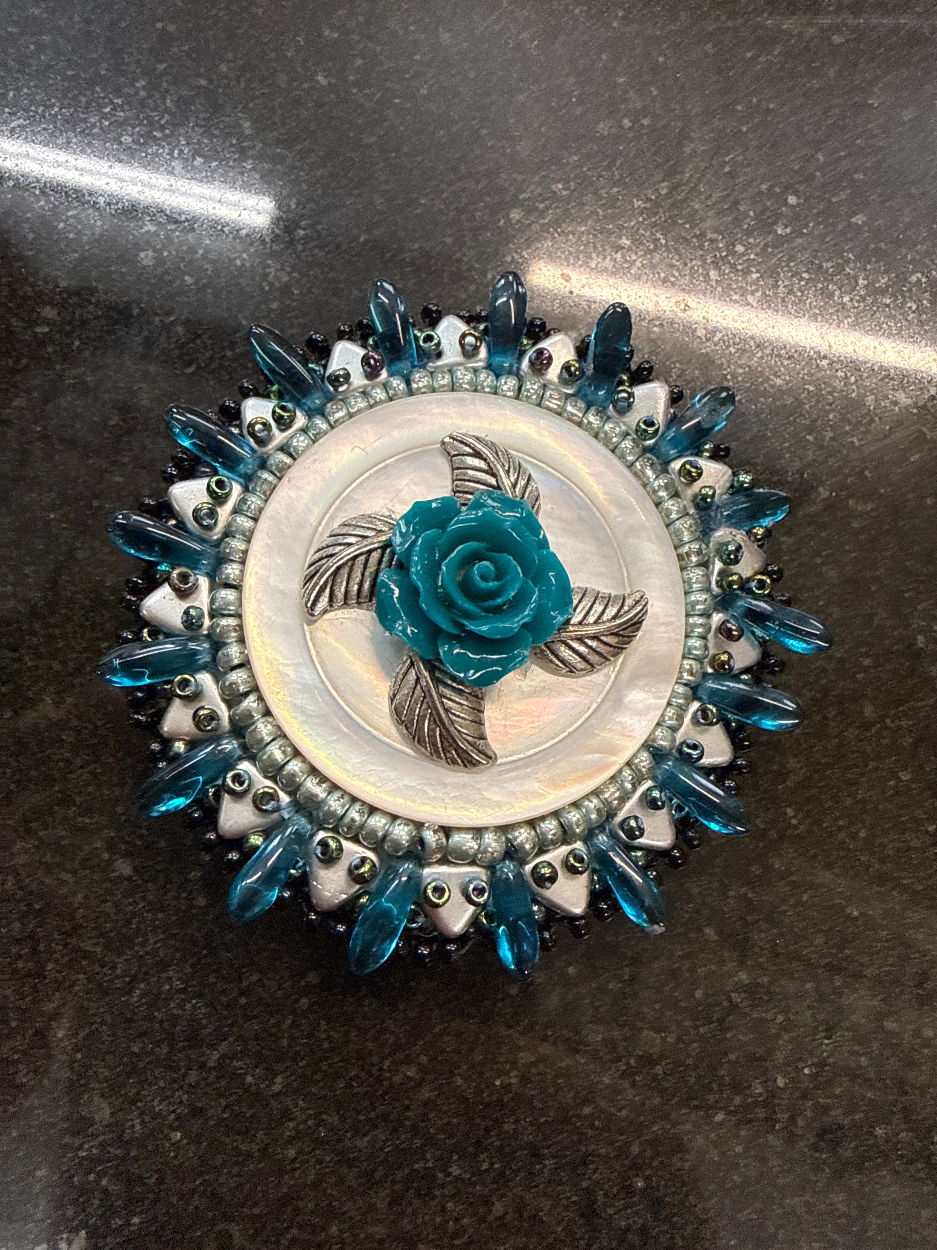 Hand Beaded Pins