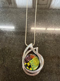 #313 Dichroic Glass pedant
