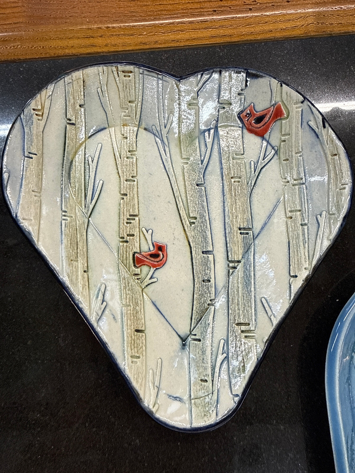 Heart plates w sea star