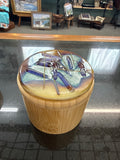 #367 Fused Glass Salt Box