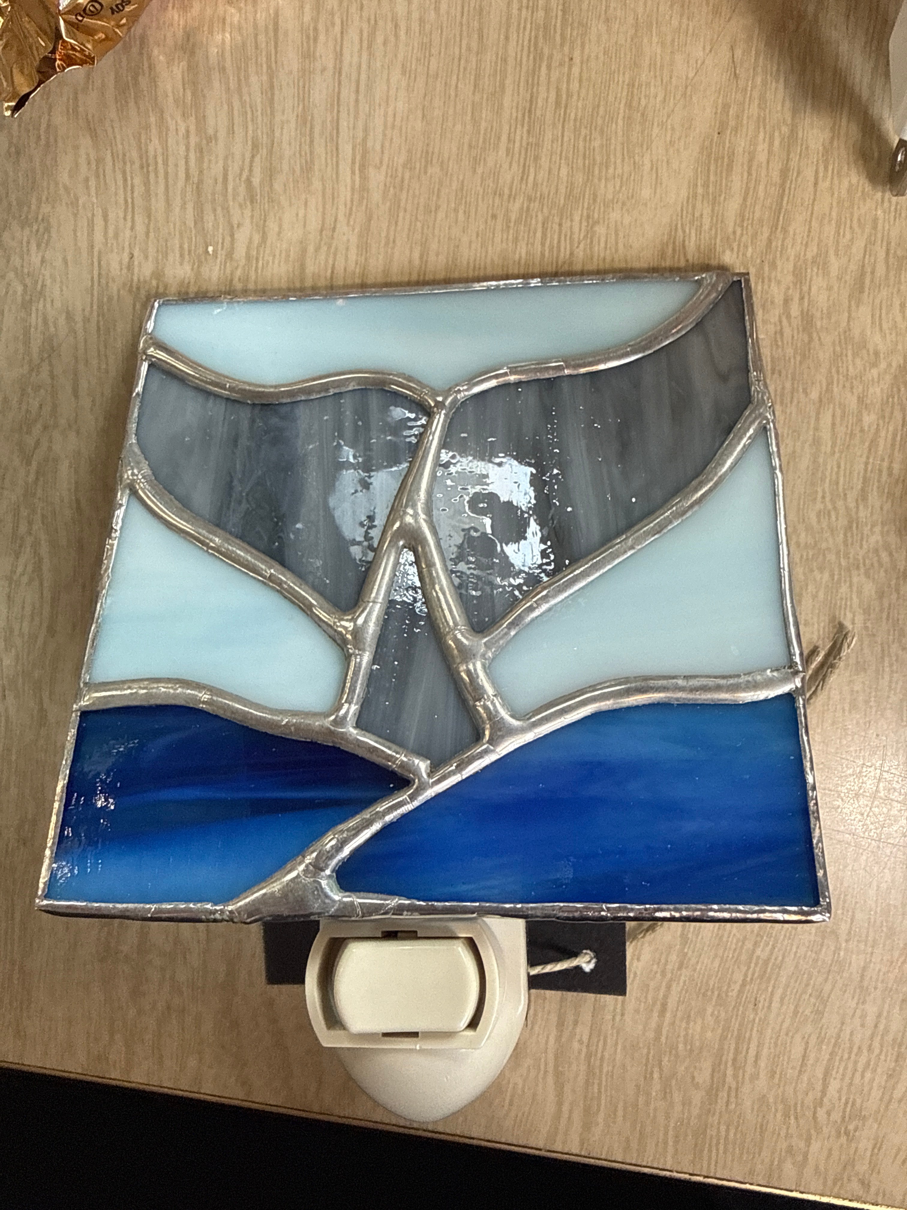 Night lite, stained glass