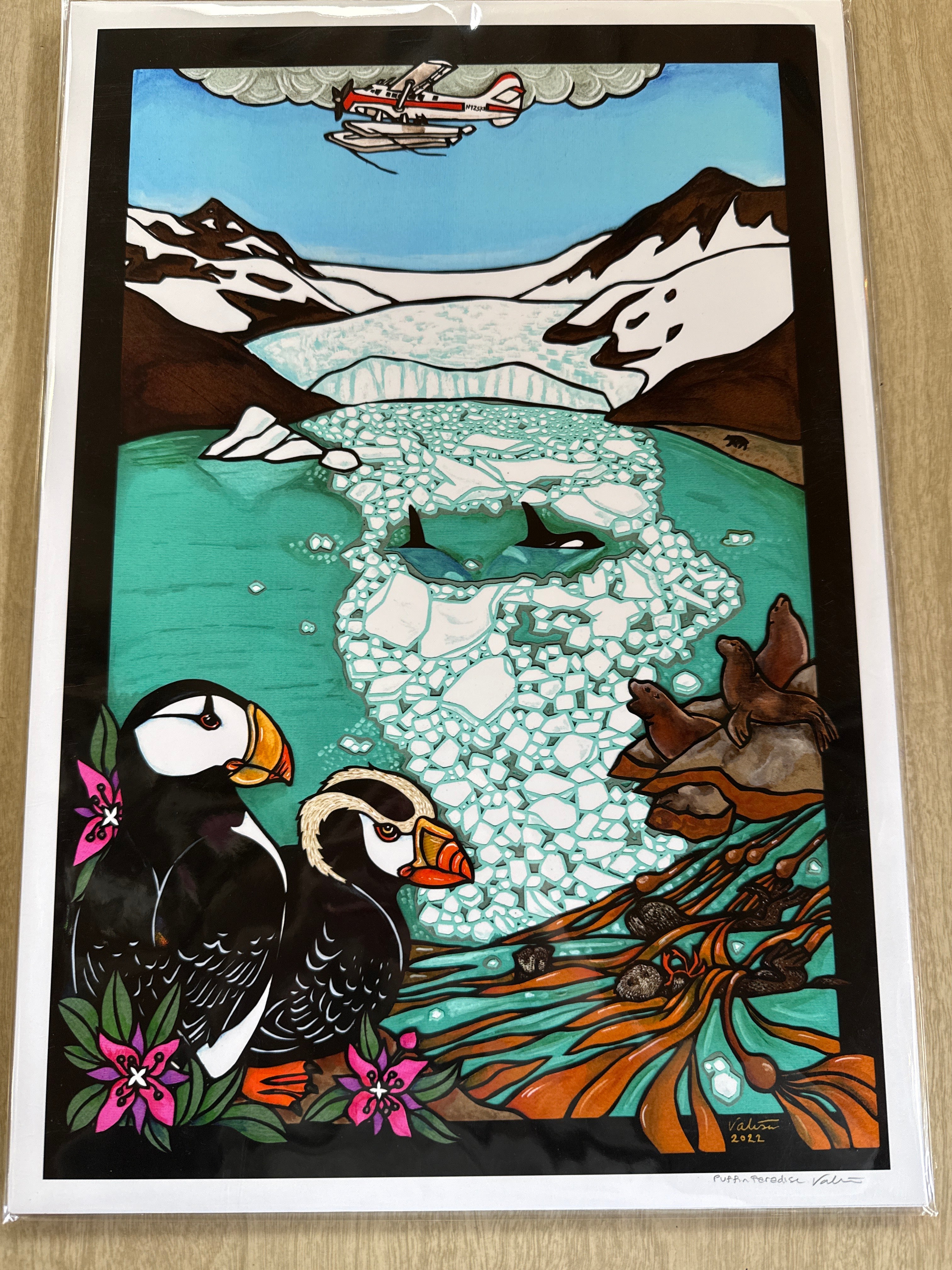 Puffin Paradise 13x19 print