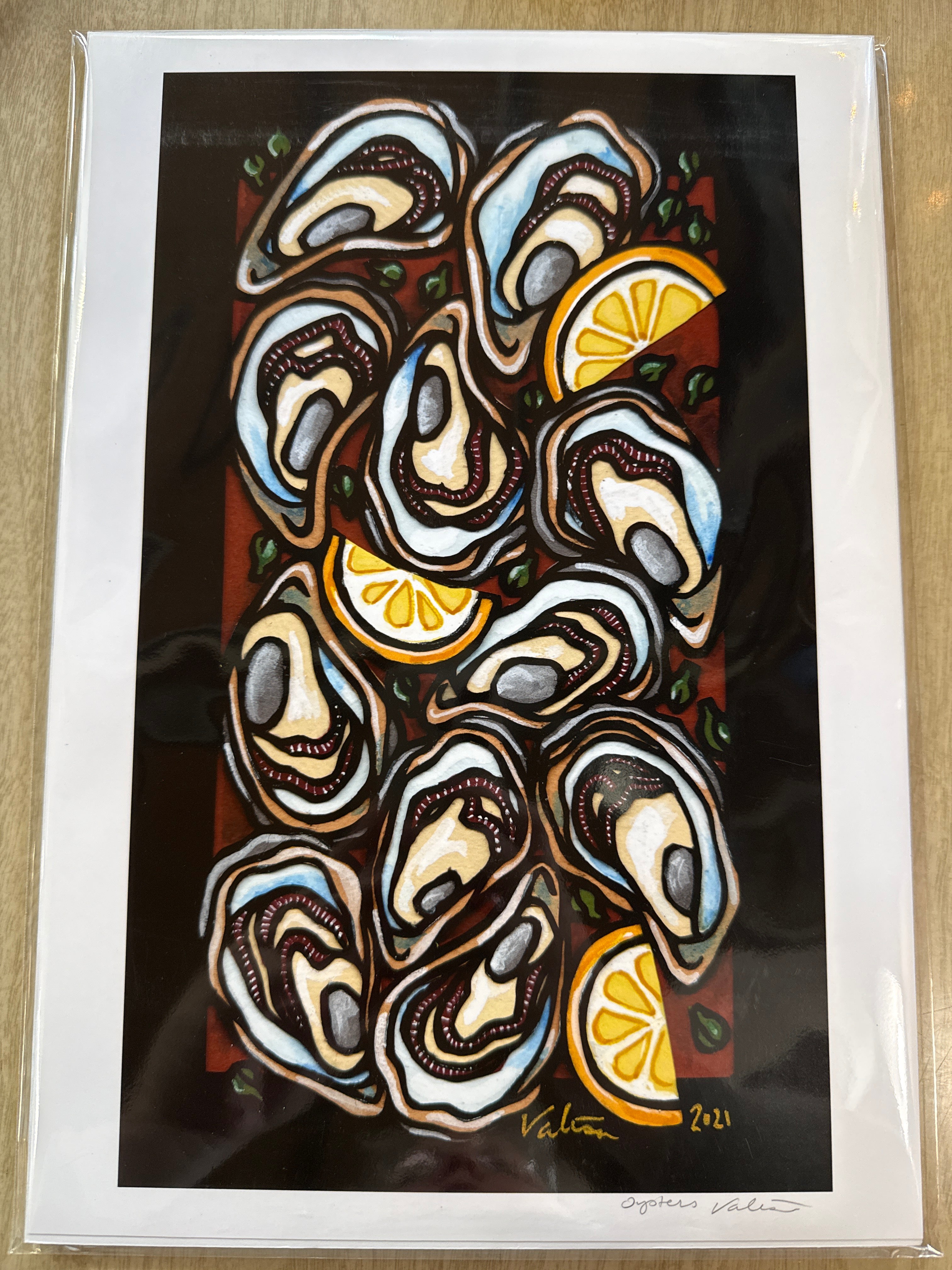 Oysters 9x13 print