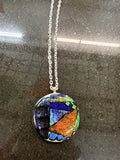 #99 Large Round Dichroic Pendant