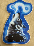 Sticker Blue Wolf TB