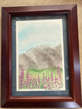 Fireweed Mountain Original Framed 4x6