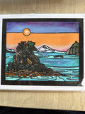 The View from Inside Beach 9x11 print