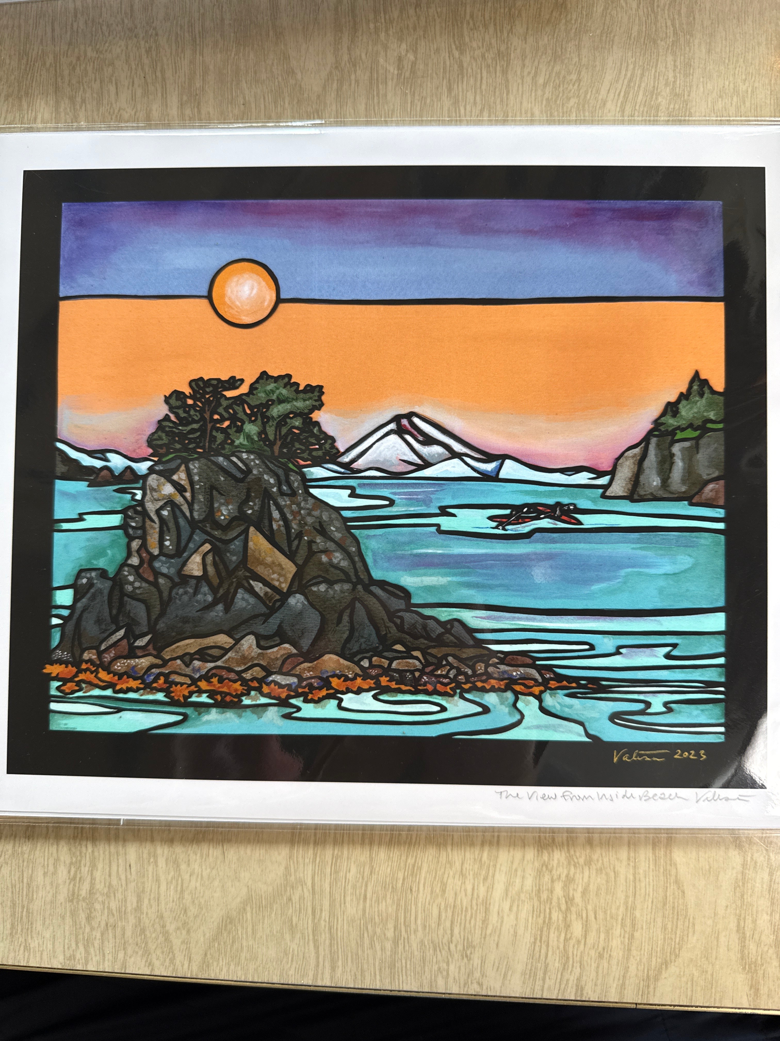 The View from Inside Beach 9x11 print