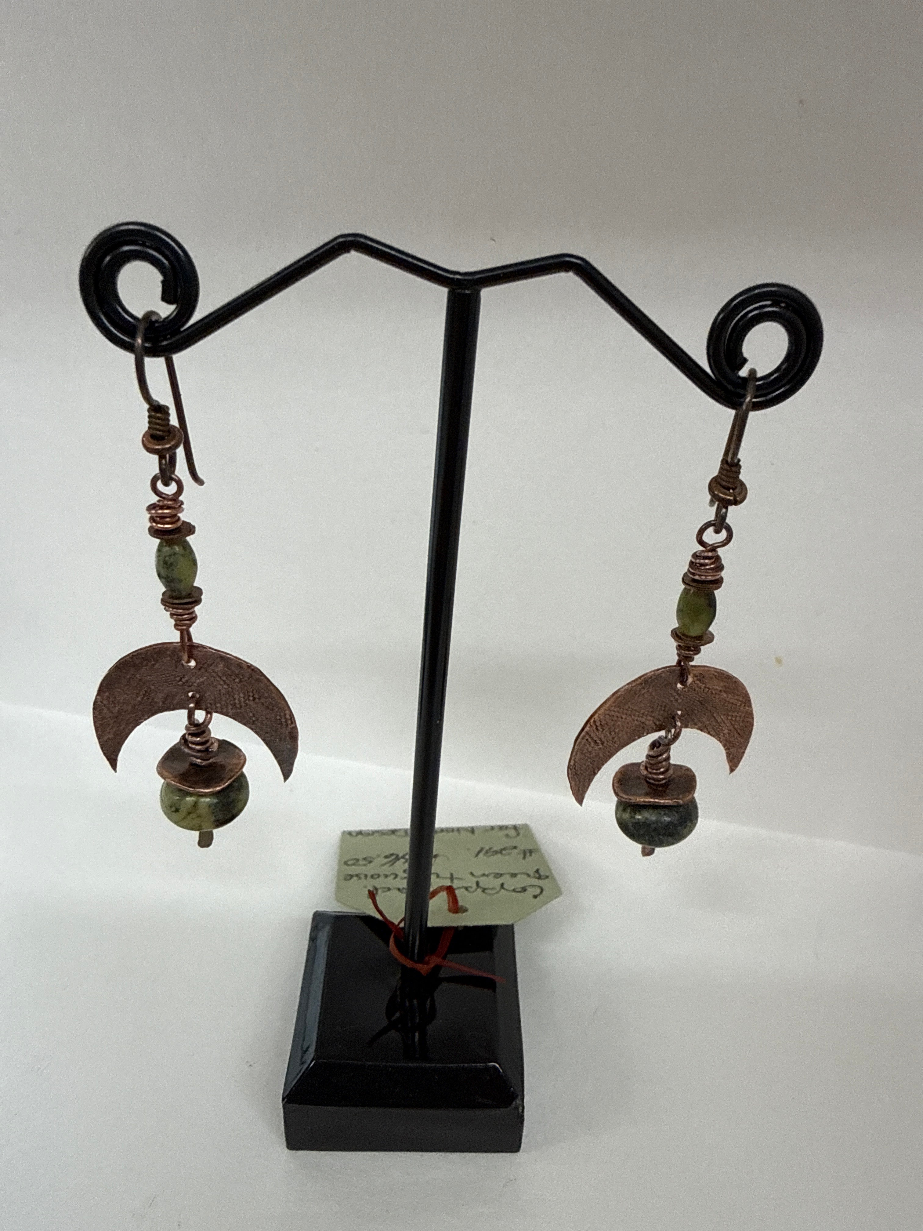 #291 copper and green turquoise