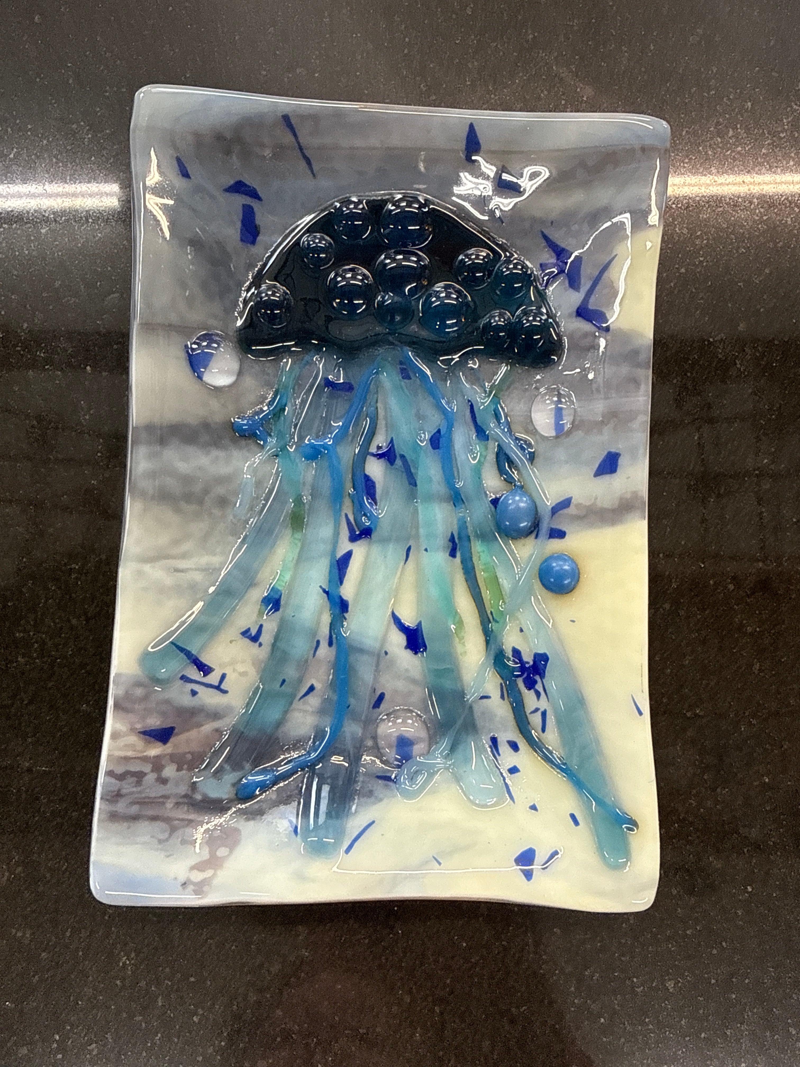 #328 Jellyfish glass dish