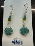 #E1300 Cannabis Leaf Czech Glass