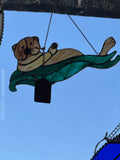 Stained Glass Otter