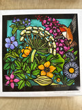 Hummingbird 9x9 Print