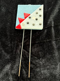 #187 bird plant stake