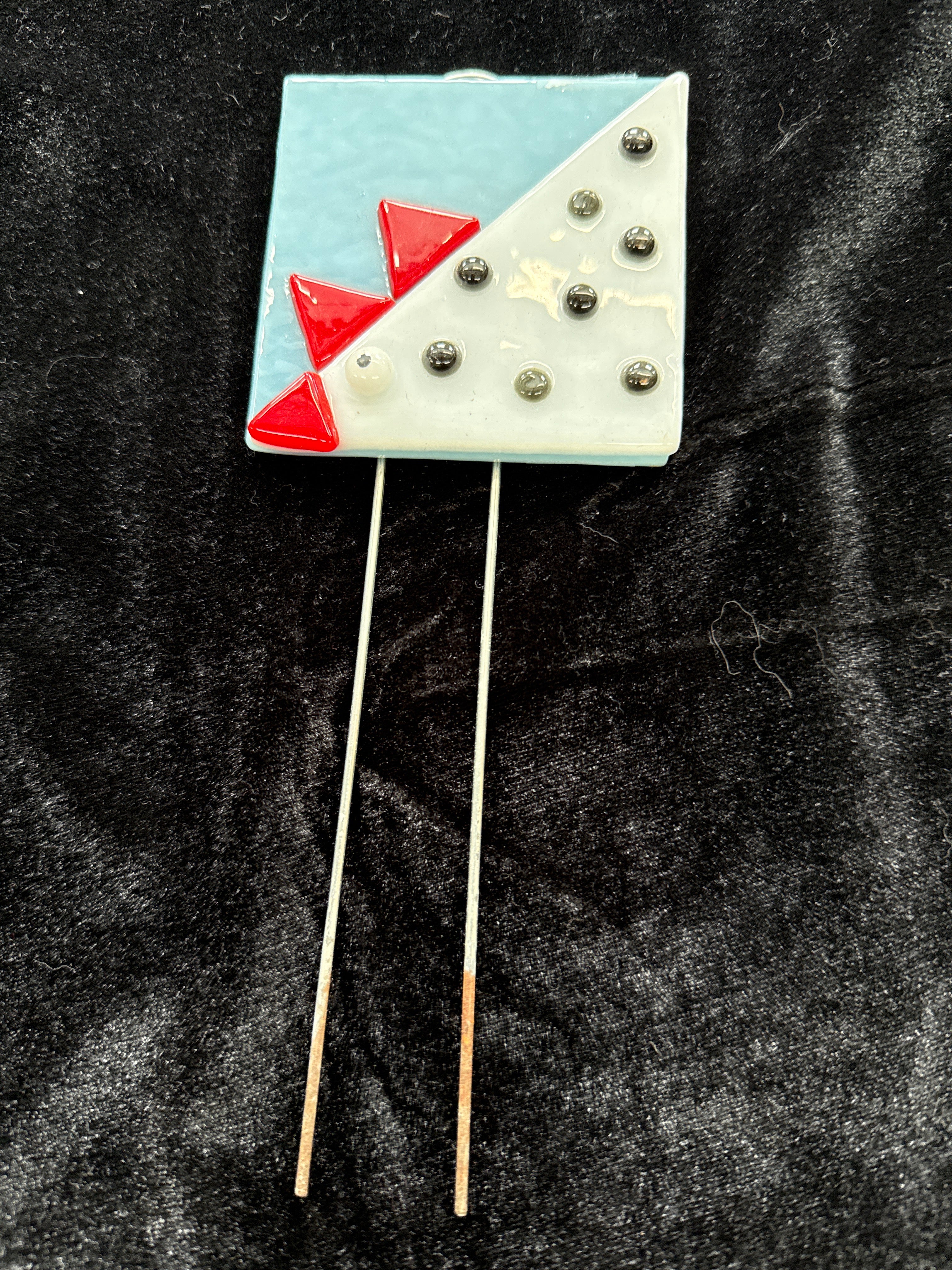 #187 bird plant stake