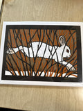 Snowshoe Hare 9x12 print
