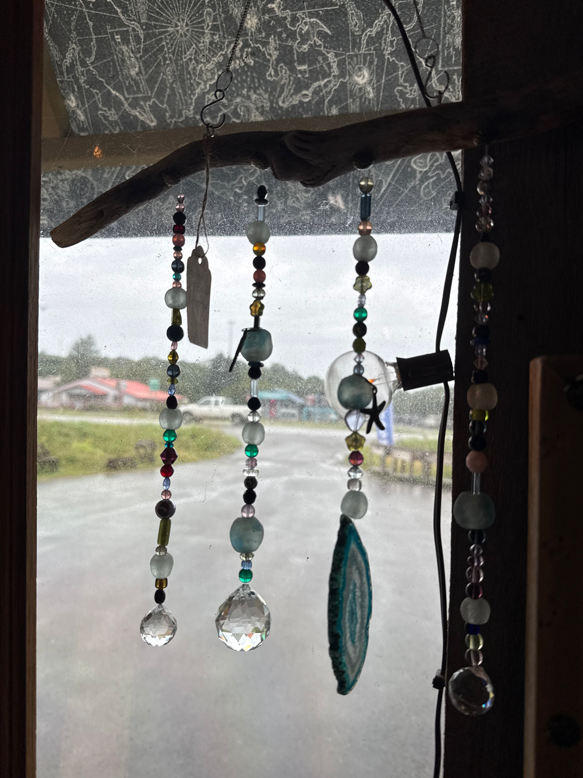 Beaded Driftwood Suncatcher