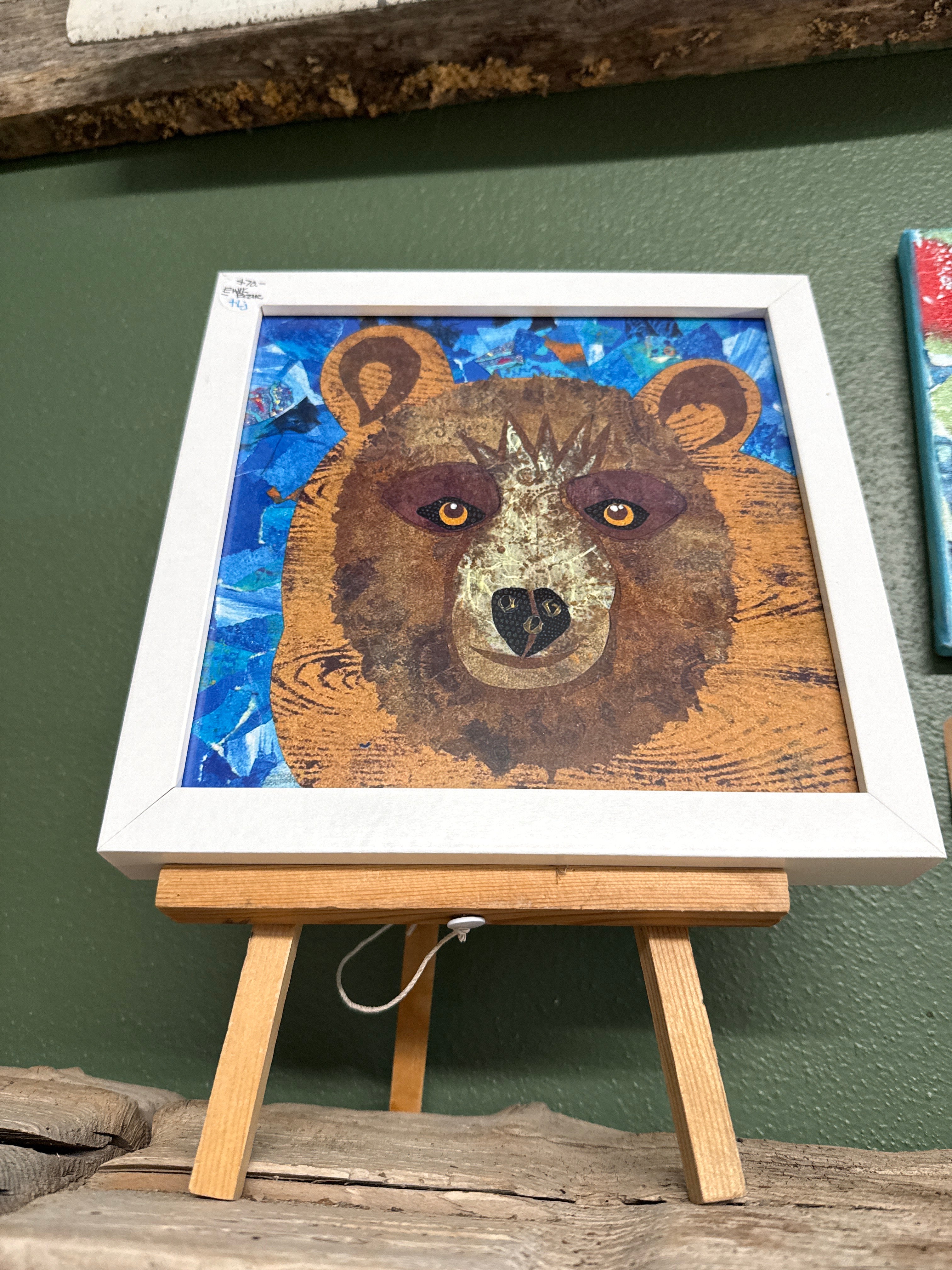 E Bear Framed Print