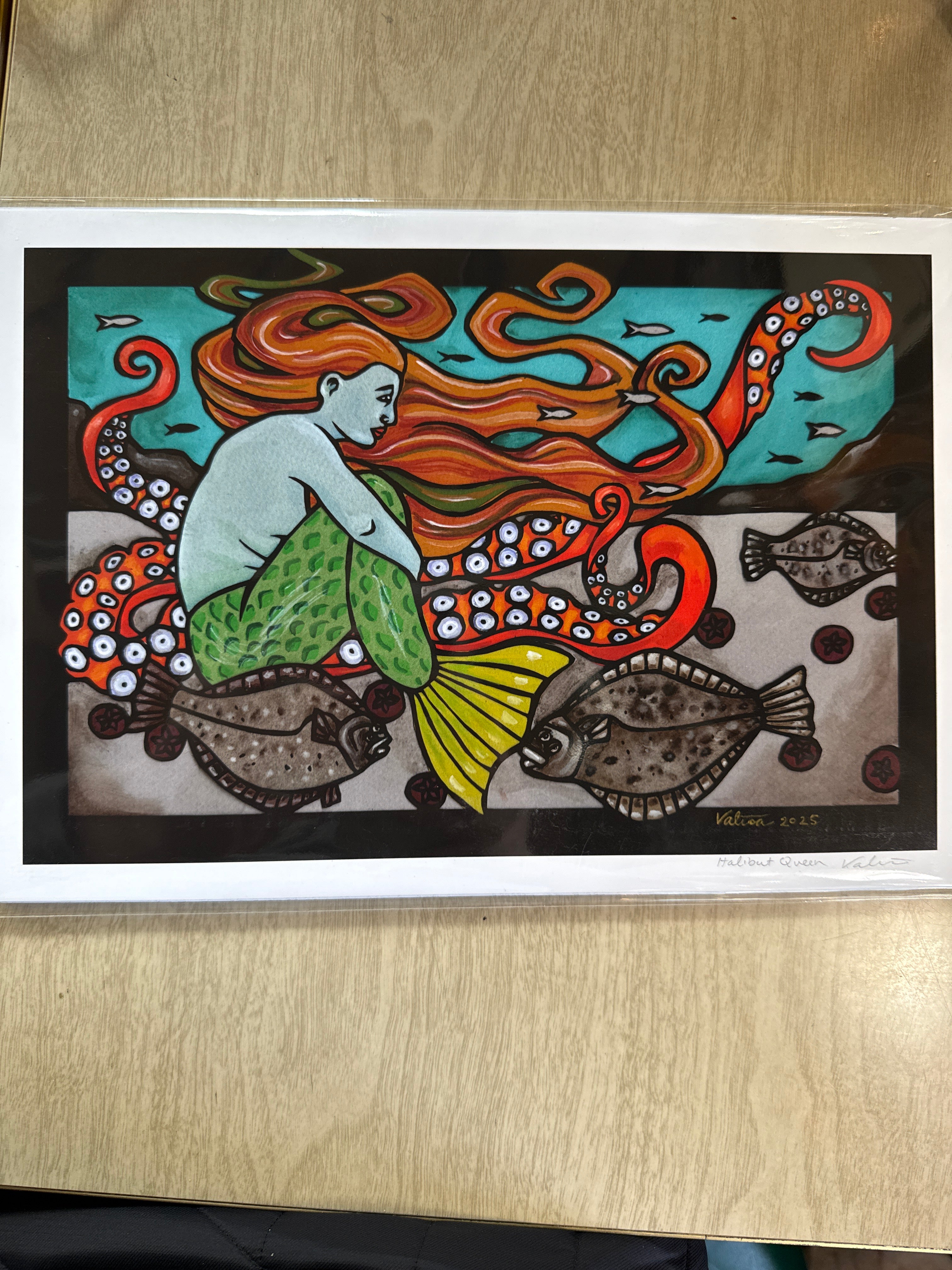 Halibut Queen 9x13 print