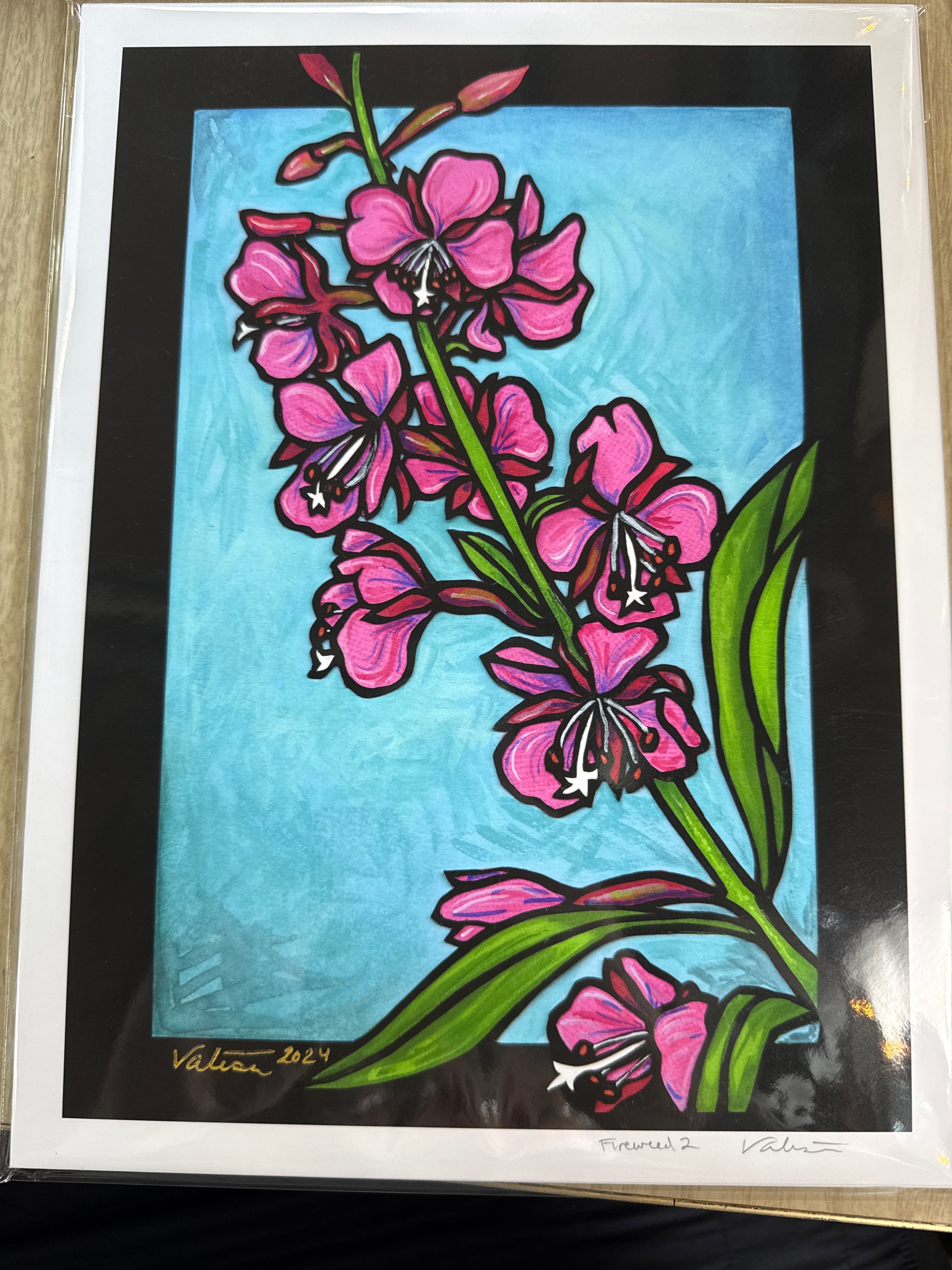 Fireweed 2 9x12 print