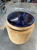 #306 Fused Glass Salt Box