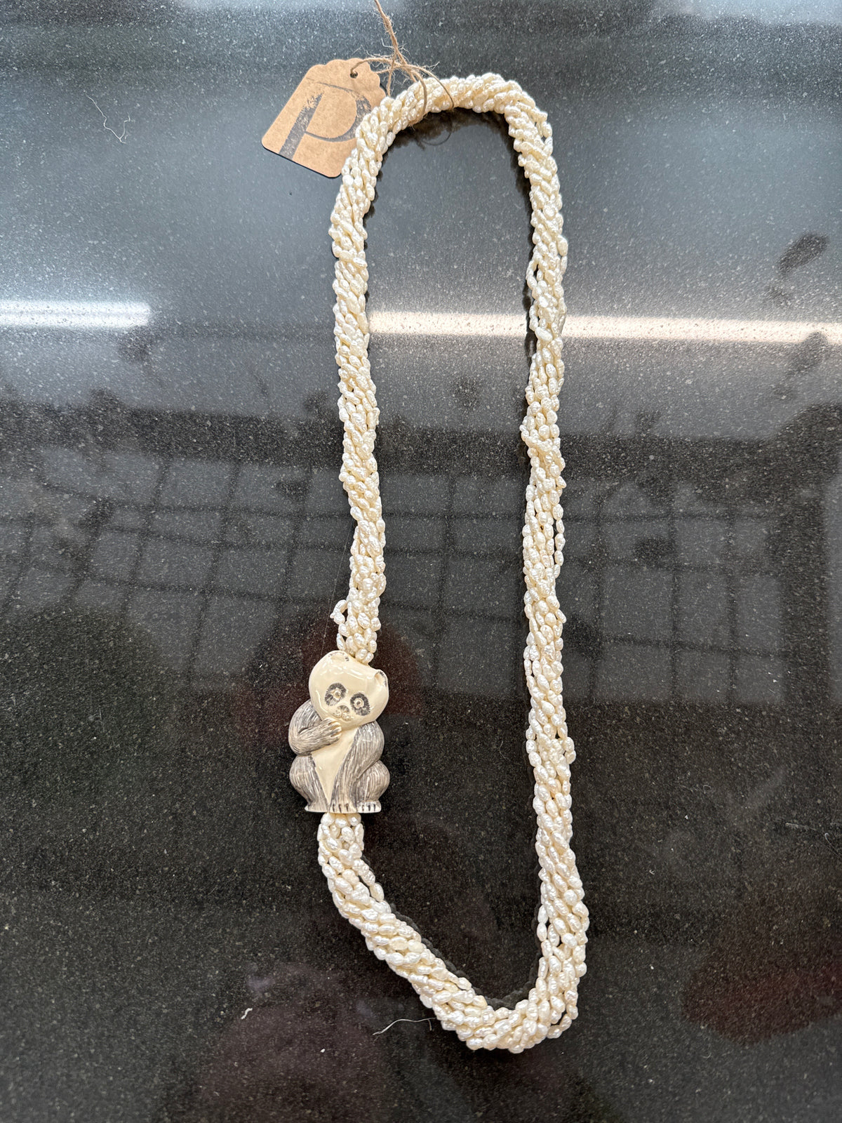 Panda and Freshwater Pearls Necklace