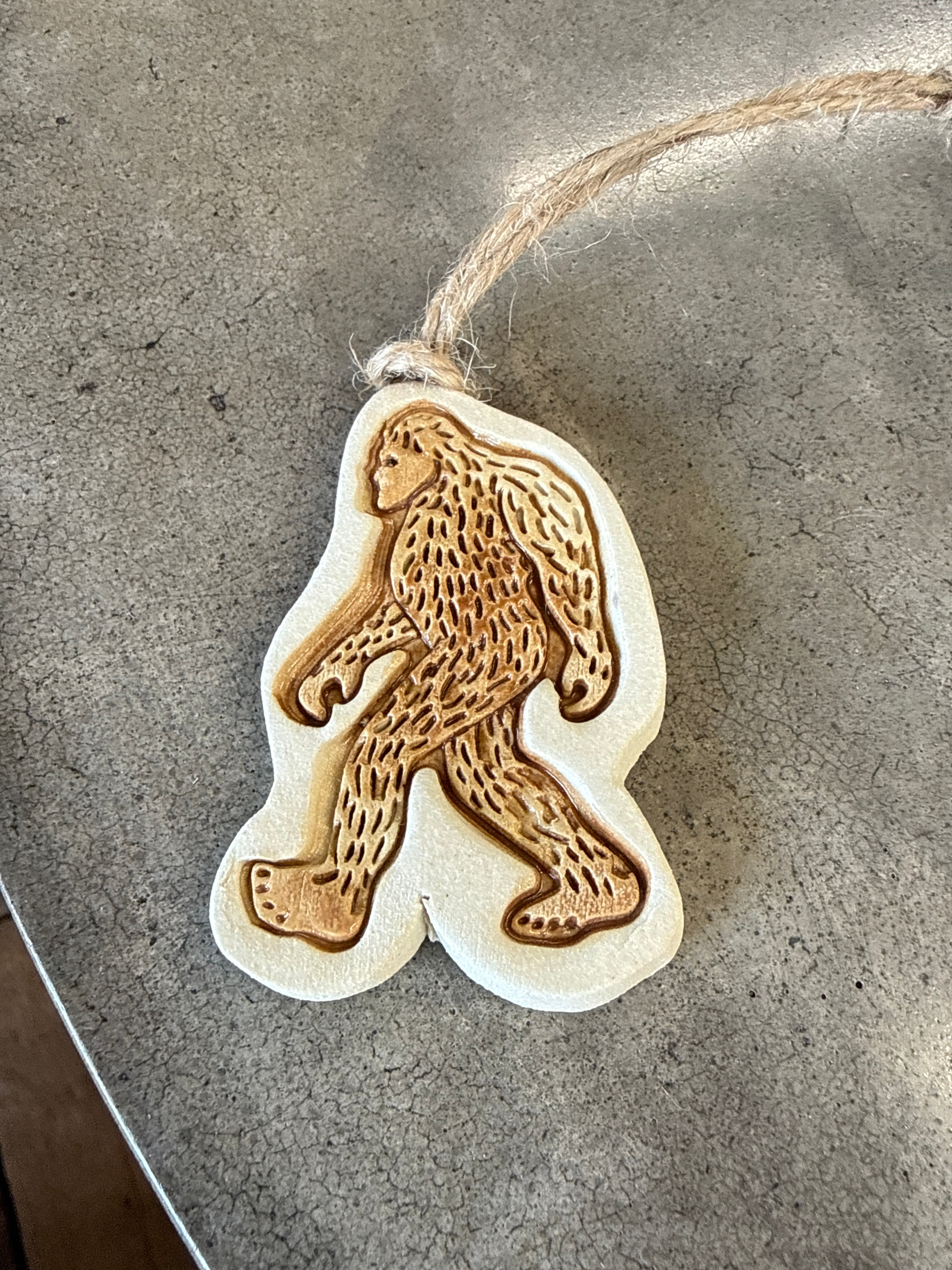 Pottery Ornament Bigfoot
