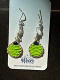 #1274 Beaded Buoys Green / Navy