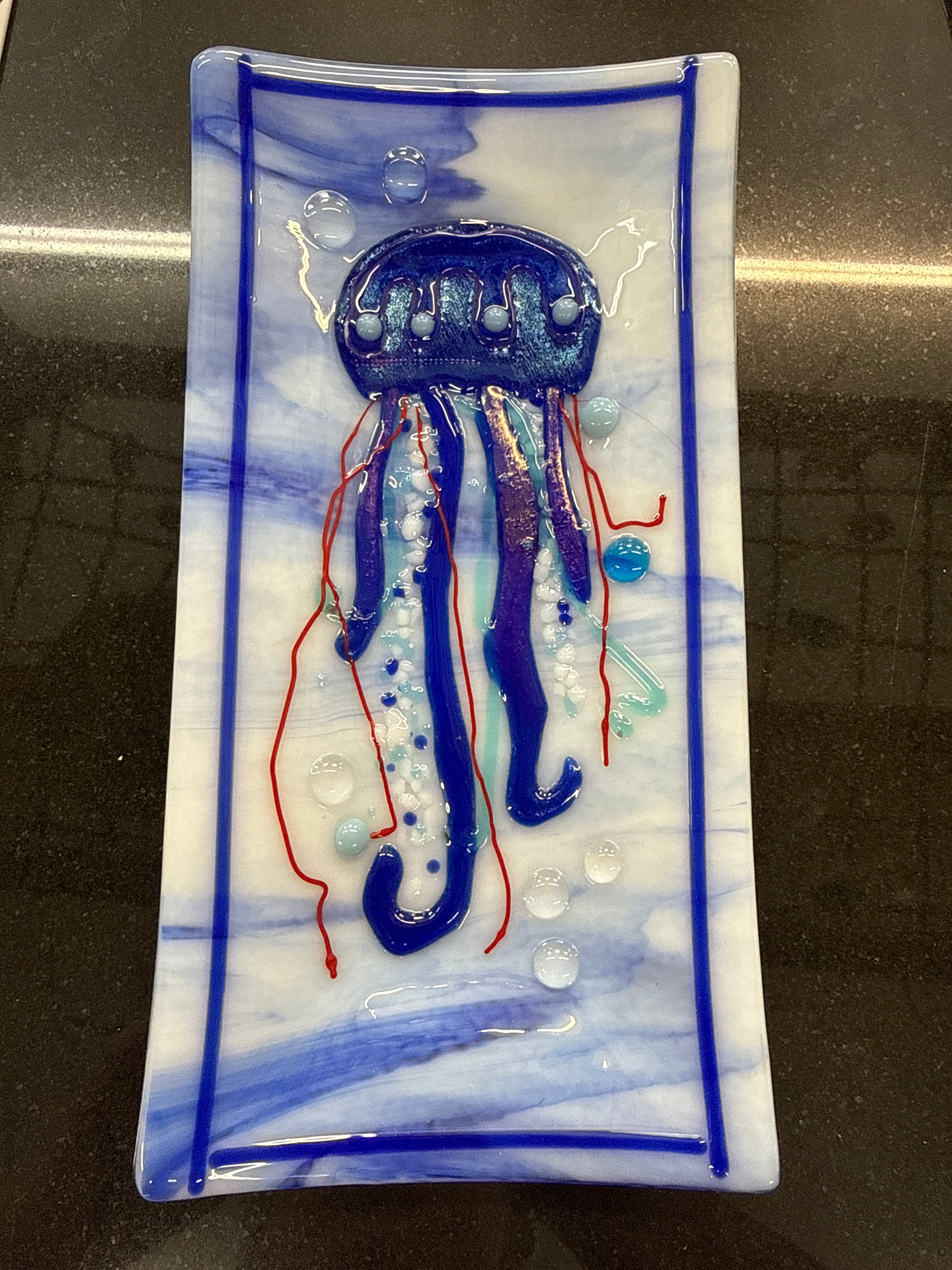#330 Jellyfish glass dish
