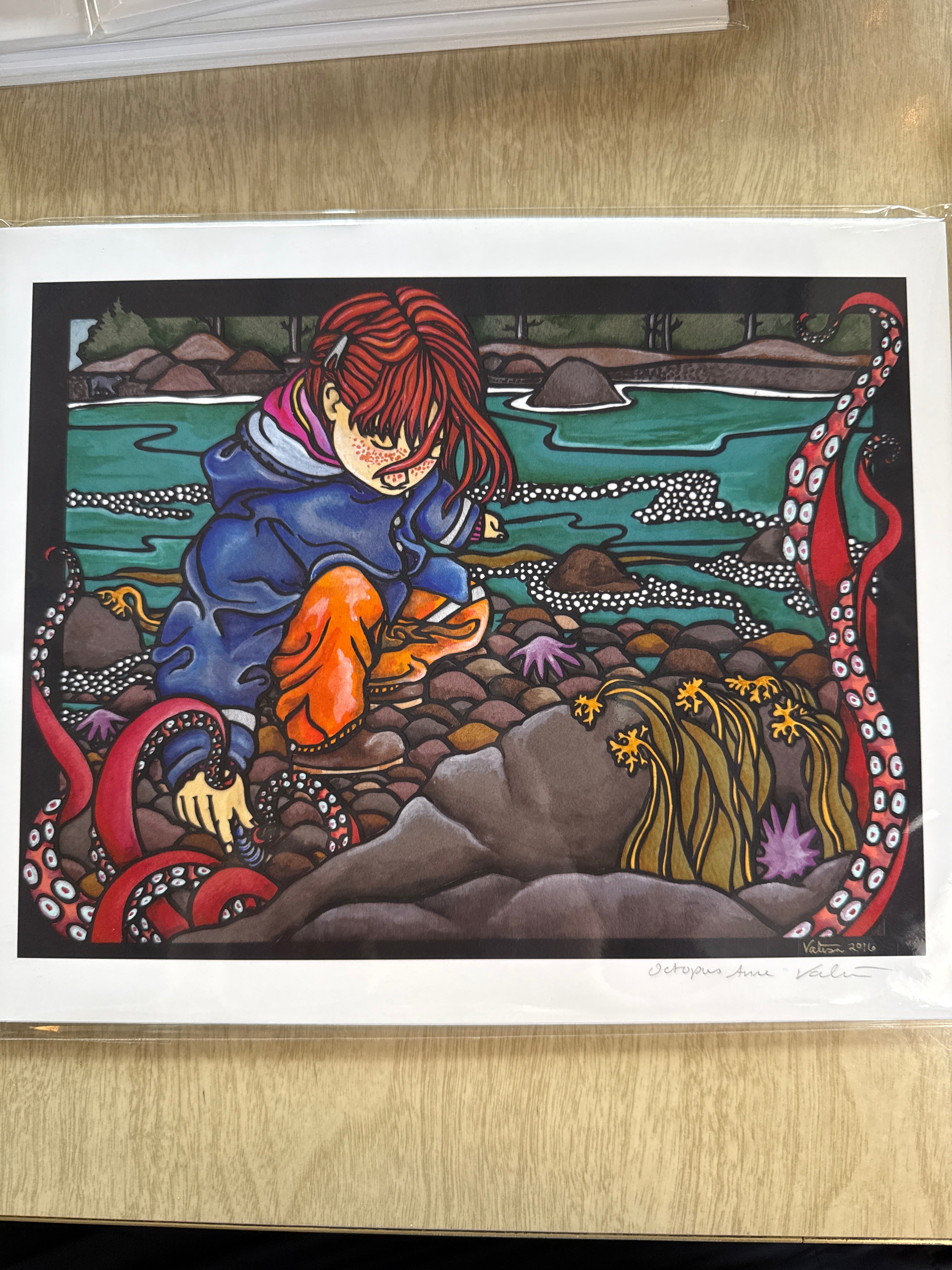 Octopus Anne 9x11 print