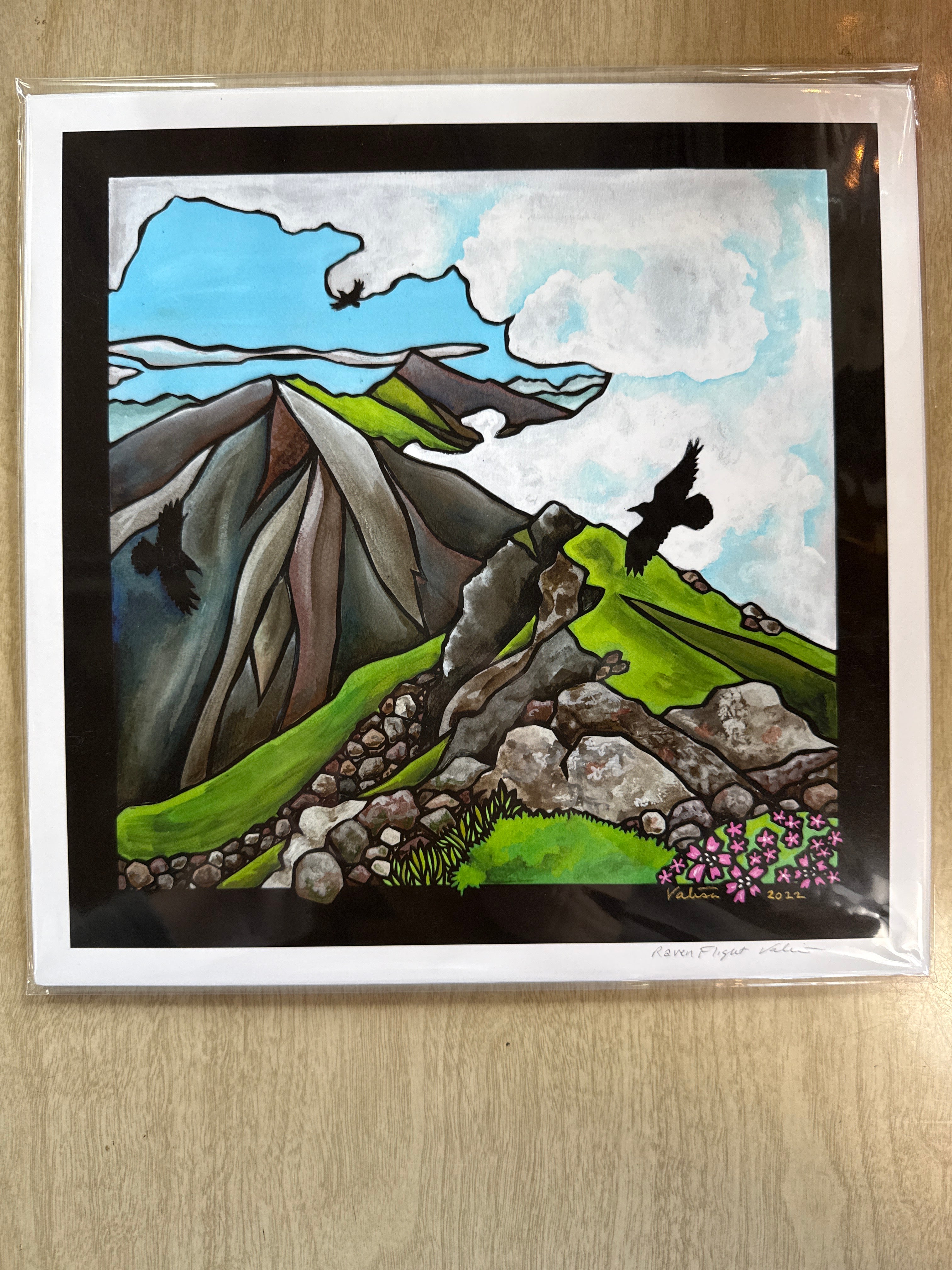 Raven Flight 12x12 print