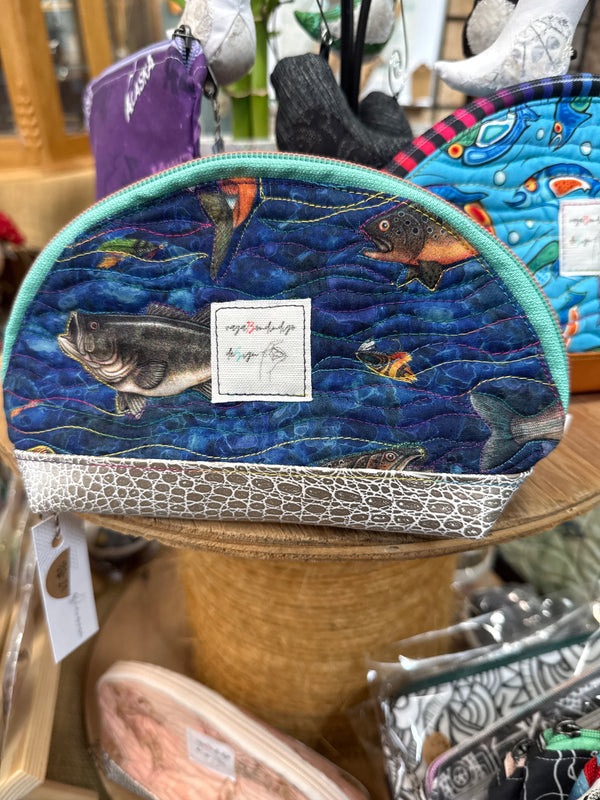 Small Zipper Pouch 8.5” x 4.5” (Dumpling)