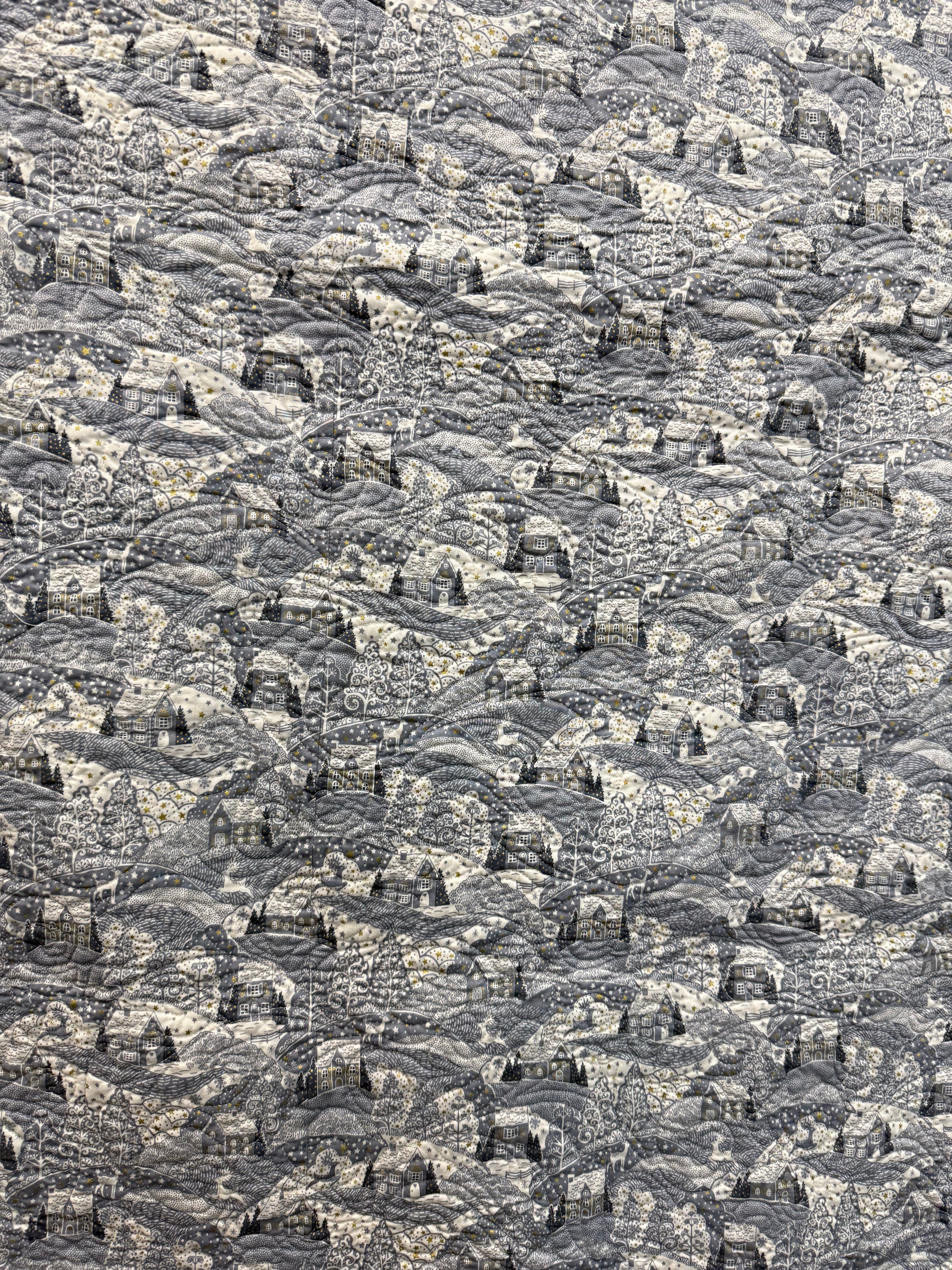 “Essex Snow” Quilt 60” x 72”
