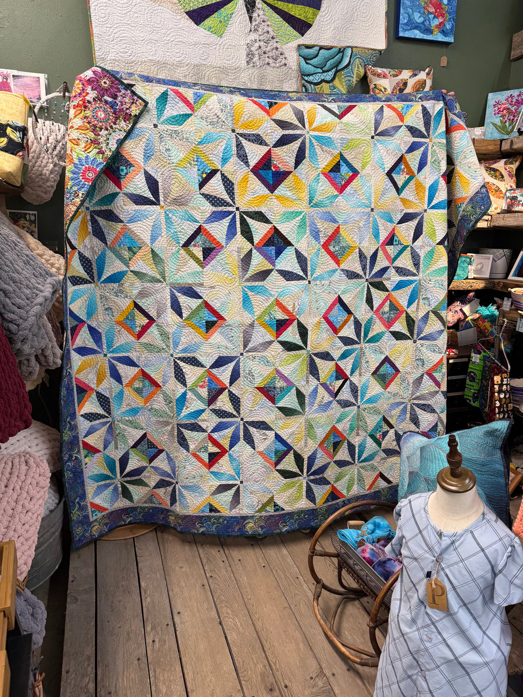 “Multi-Petals” Quilt 78” x 90”