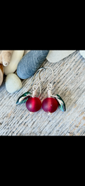 #1243 Cranberry Earrings
