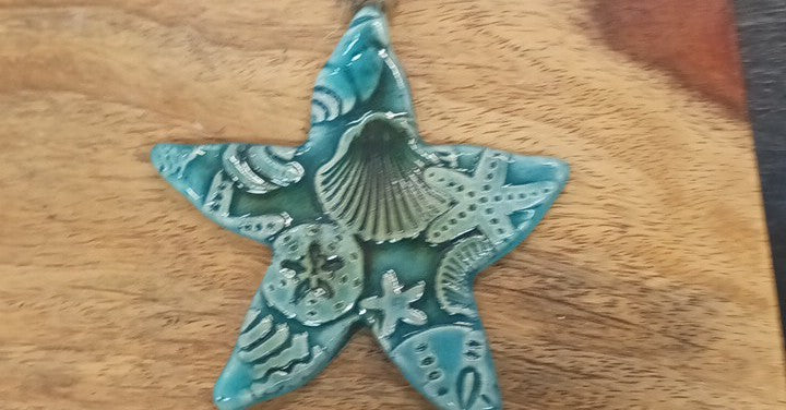 Pottery Ornament Sea Stars